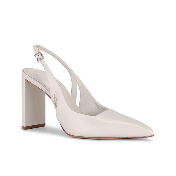 Schutz Blanche Pumps Pearl white shoes high heels Revolve Sz 7 - Picture 1 of 13